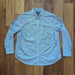 Ralph Lauren Purple Striped Shirt (XL)